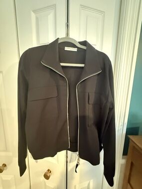 Black Zip-Front Women's Jacket